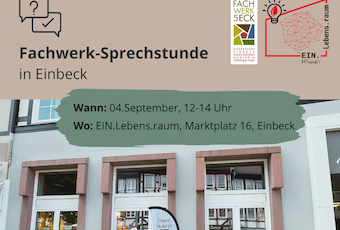 Im September startet die Fachwerk-Sprechstunde in Einbeck