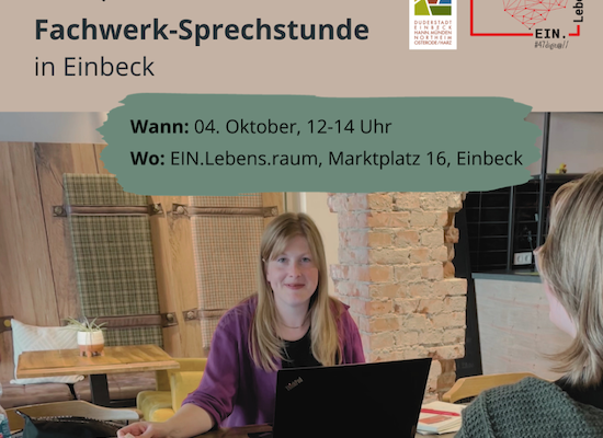 Zweite Fachwerk-Sprechstunde in Einbeck